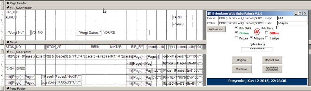 MobilOR - Report Configuration Screen